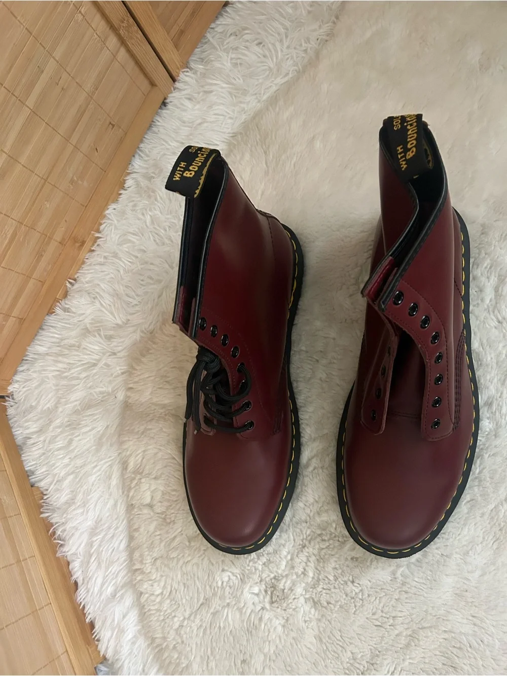 Classic Dr. Martens Doc Marten 1460 combat Boots men’s 14 cherry red smooth